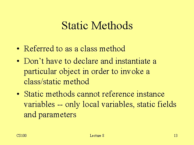 Static Methods 0298