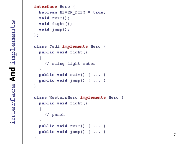 Interface And Implements