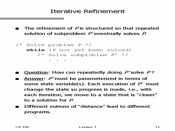 Iterative Refinement