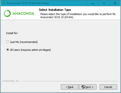 install anaconda on windows