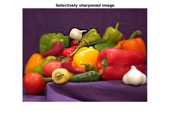 Selectively sharpened peppers