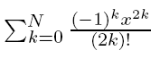 Taylor expansion for cos(x)