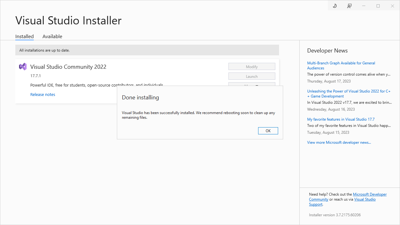 Visual C Windows CS2024 Fall 2023   Vsceinstaller5 