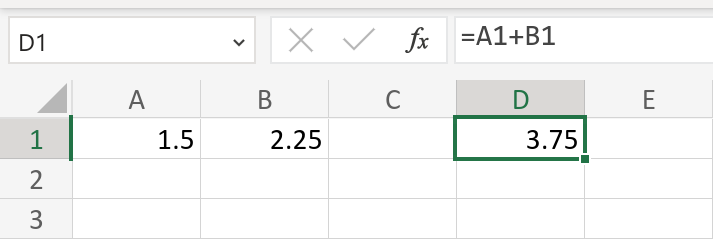Screenshot of Microsoft Excel