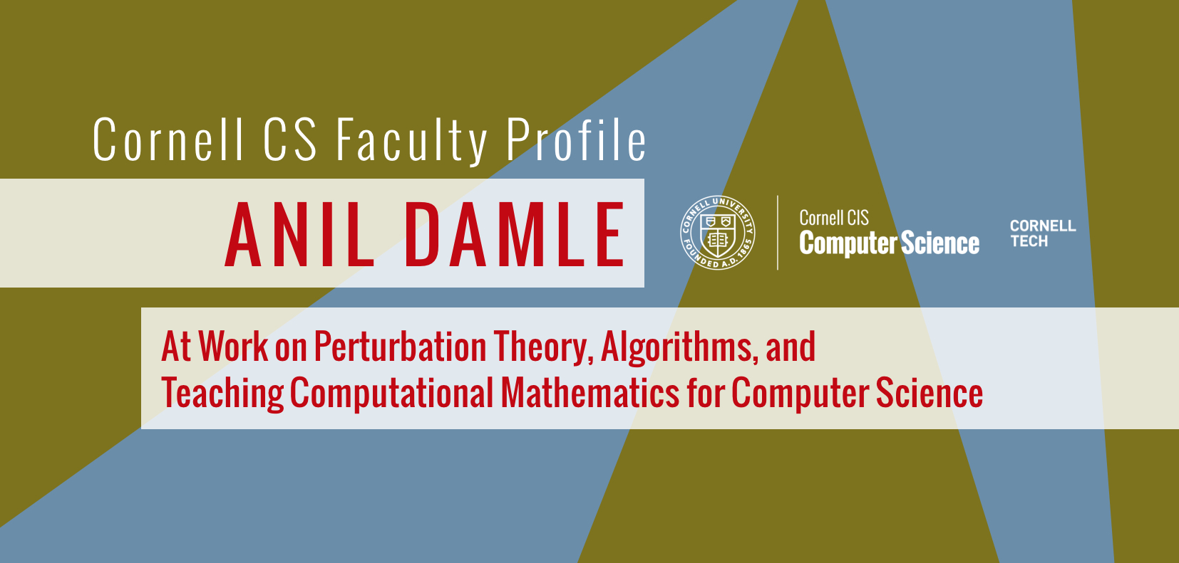 Faculty Profile: Anil Damle